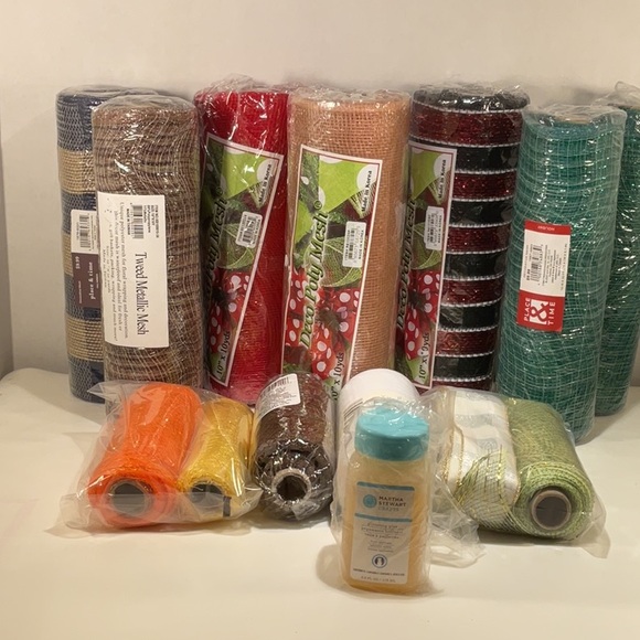 Martha Stewart | Art | Big Bundle Of Poly Mesh Craft Materials Most Nwt ...